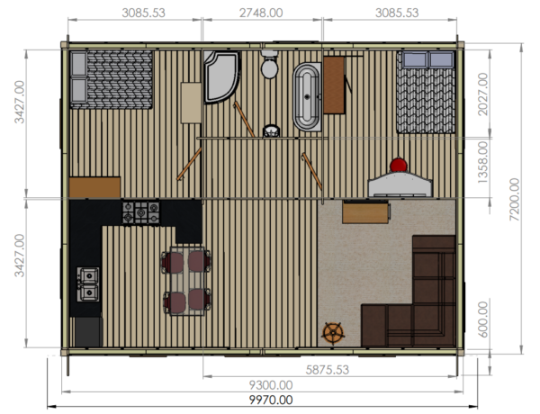 Nora (2 Bed, 1 Bath)